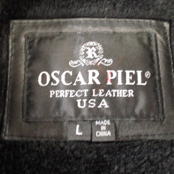 Men's Black Leather Jacket - Picture 7 of 10